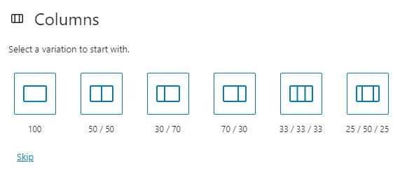 WP Gutenberg Column Block