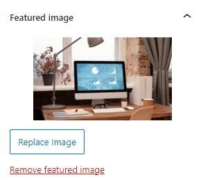 Featured Image WordPress Gutenberg Editor