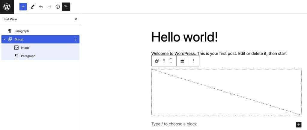 WP Gutenberg Group Block