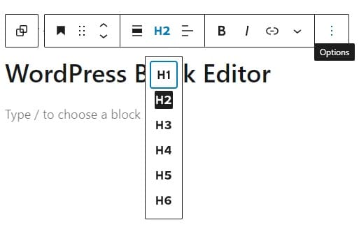 WP Gutenberg Heading Block