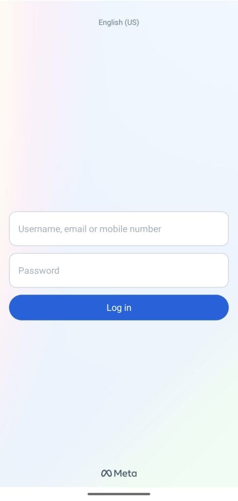 Threads app Switch Accounts