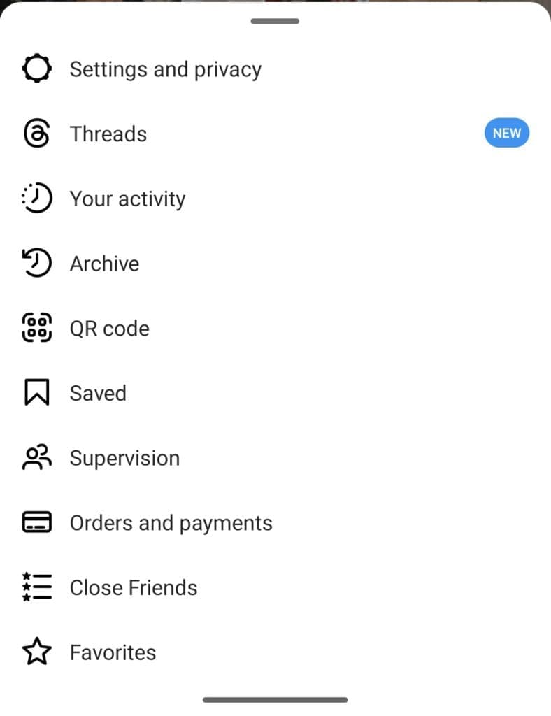 Threads in Instagram app