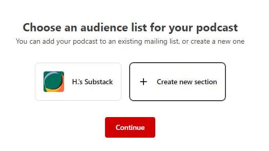Substack Podcast Step 1